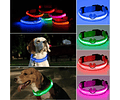 Collar Con Luz Led Carga Usb Para Perros Gatos Talla S - 015