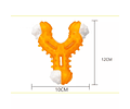 Juguete Molar Forma (y) Para Perros Mordedor Encías Ansiedad