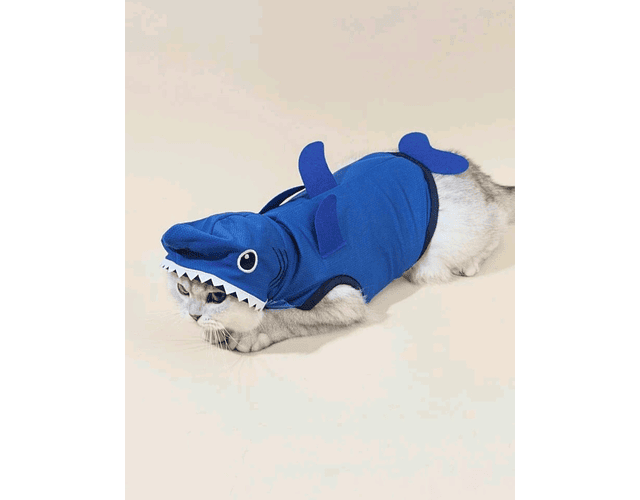 Disfraz Para Perros Y Gatos Tiburon Tallas Fiesta Halloween