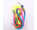 Correa Trailla Reflectante Multicolor Para Perros - Nylon Cs