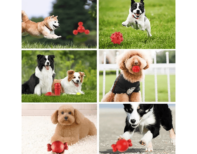 Pelota Para Perros Juguete Con Puntas Extra Strong Tipo Kong