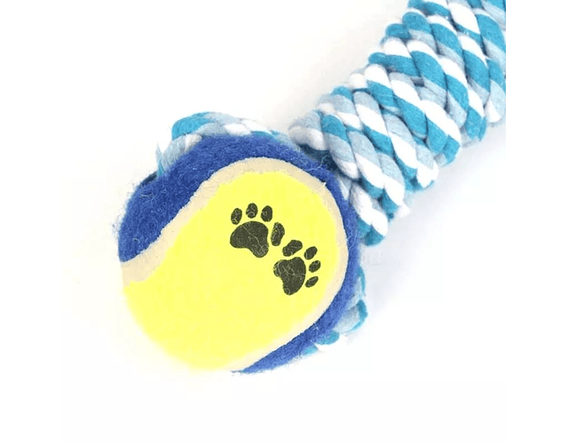 Juguete De Cuerda Reforzada + Pelotas Para Perros Mascota Cs
