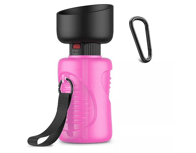 Botella Para Mascota Premium Plegable Taza Hidratación Paseo