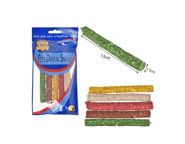 Palitos Para Perros Mascotas Dental Snack Colores - Cs