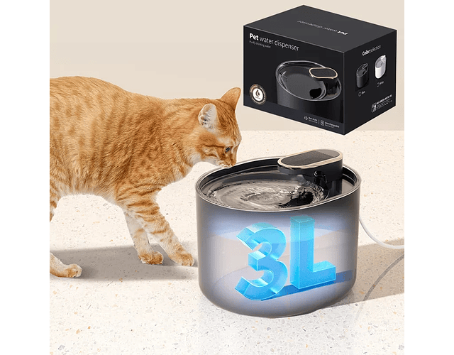 Fuente Bebedero Eléctrico Para Perros Y Gatos Agua Mascotas