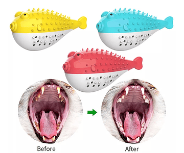 Juguete Molar Dental Para Gatos Pez Globo Catnip - Cs