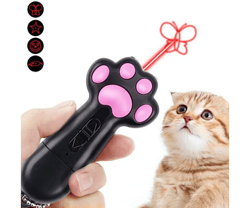 Laser Juguete Para Gatos Proyector Con Multipatron + Carga Usb