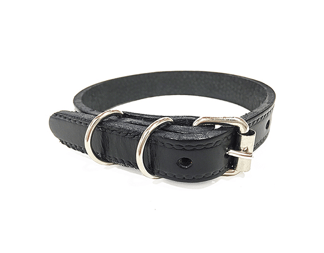 Collar De Cuero Autentico Para Perros Mascotas - Talla M