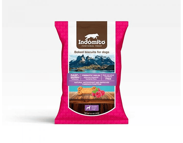 Galletas Indómito Patagonia Sabor Frambuesa Para Perros