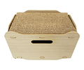 Casa Para Gatos Con Rascador Casa De Madera 2 En 1 Codystore