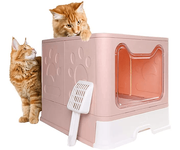 Arenero Caja De Arena Para Gatos Arenero Baño Cerrado Gatos