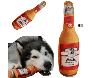 Juguete Para Perros Mordedores Beer Con Sonido Mascotas - Cs