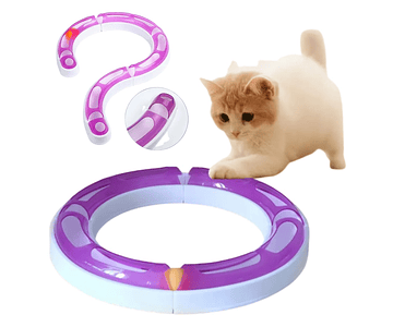 Juguete Interactivo Para Gatos Circuito Pista Desmontable Cs