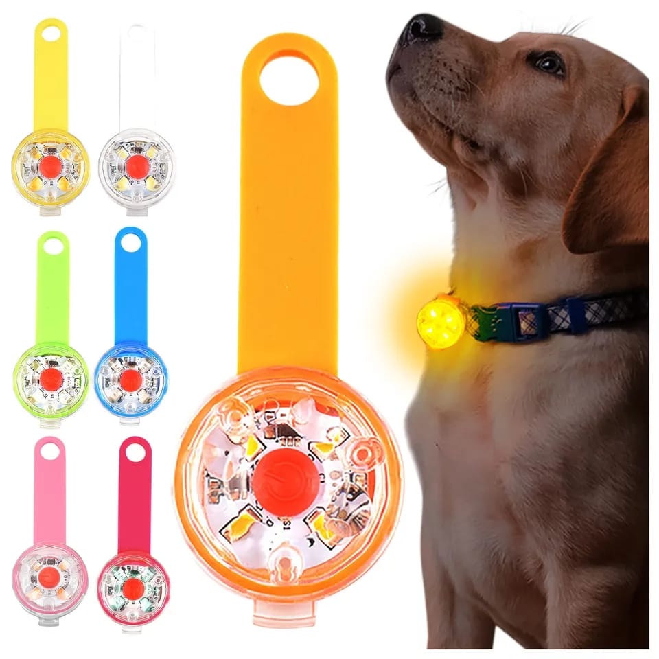 Derlights Luz para perro con USB recargable, collar de clip de luz, IP65  impermeable LED de seguridad luces de emergencia para perro para caminar  por la noche, gatos, mascotas, camping o bicicleta