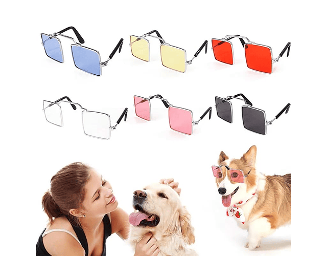 Gafas Lentes Cuadrados Para Perros Gatos Gafas De Mascotas