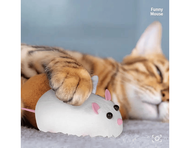 Juguete Raton Para Gatos Ratón A Control Remoto Con Luz