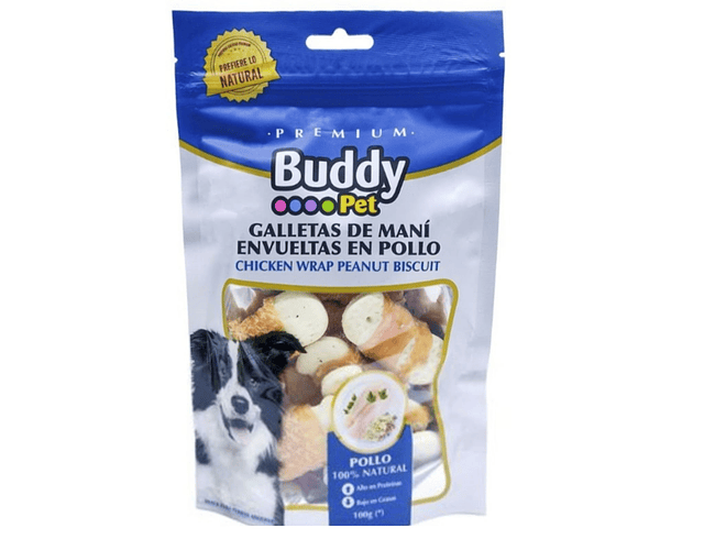 Snack Buddy Pet Galletas De Mani Envueltas En Pollo Mascotas