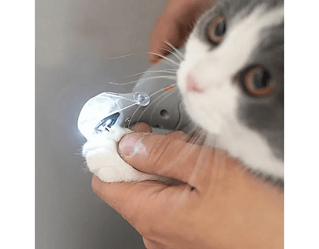 Corta Uñas Recolector Profesional Para Mascotas Con Luz Led
