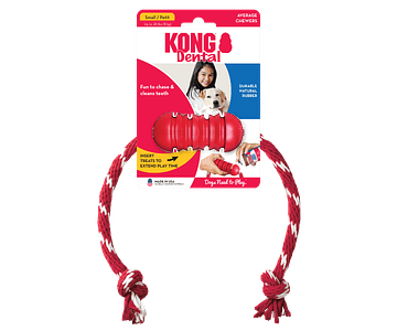 Kong Juguete Dental With Rope Para Mascotas Talla S