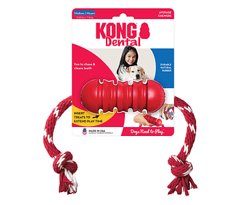 Kong Juguete Dental With Rope Para Mascotas Talla M