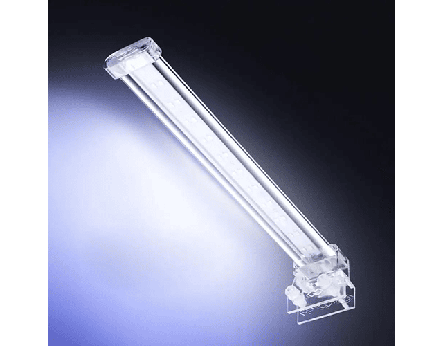 Lampara De Cristal Luz Led Para Pecera Acuario 20 - 30 Cm 5w