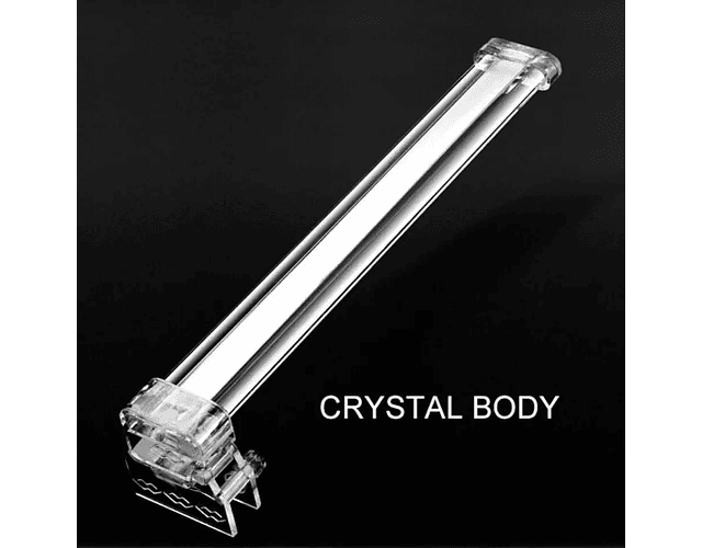 Lampara De Cristal Luz Led Para Pecera Acuario 30 - 40 Cm 8w