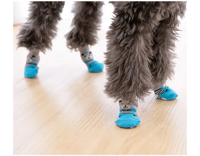Calcetines Zapatos Antideslizantes Para Perros Talla M