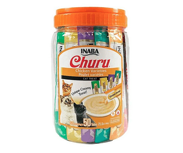 Churu Gatos - Tarro Variedades Pollo - 50 Tubitos Codystore