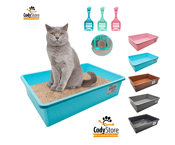 Arenero Para Gatos Caja Clasica Abierta + Pala De Regalo Cs