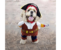 Disfraz Para Perro Y Gatos Diseño Pirata Halloween Mascotas