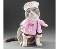 Disfraz Para Perro Y Gato Diseño Enfermera Halloween Mascota