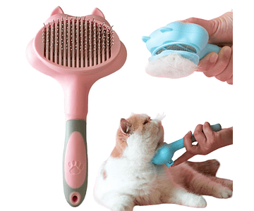 Cepillo Elimina Pelo Con Botón Limpieza Gato, Perro, Mascota