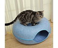 Cama Túnel Casa Iglú De Fieltro Duradero Para Gatos Mascotas