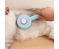 Cepillo Para Mascotas Botón Extractor Premium Fácil Limpieza