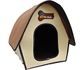 Casa Cama Plush Iglú Nido Cama Plegable Mascota Perros Gatos