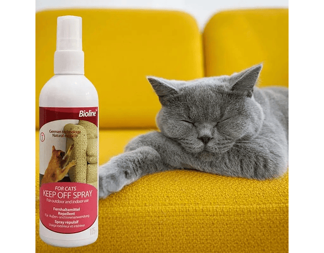 Repelente Para Gatos Keep Off Spray Bioline Para Interiores