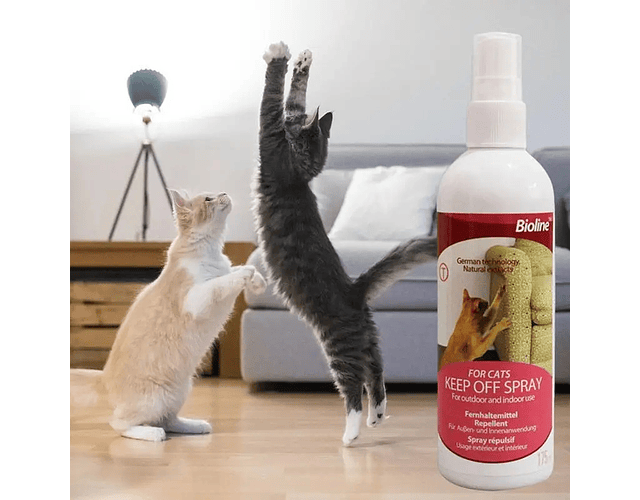 Repelente Para Gatos Keep Off Spray Bioline Para Interiores