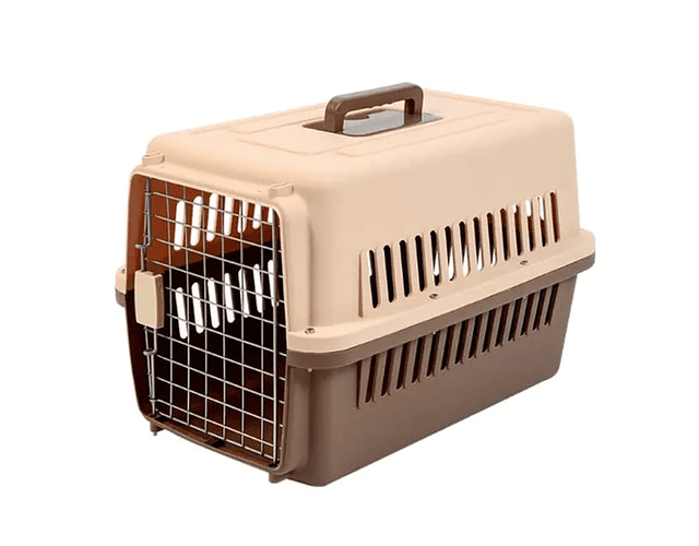 Caja Canil Transportadora Perro Gatos Jaula Viaje 48 X 32 Cm