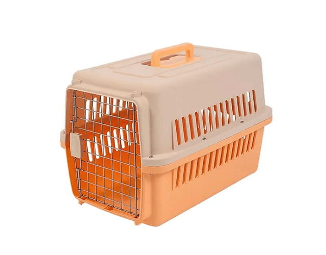 Caja Canil Transportadora Perro Gatos Jaula Viaje 48 X 32 Cm