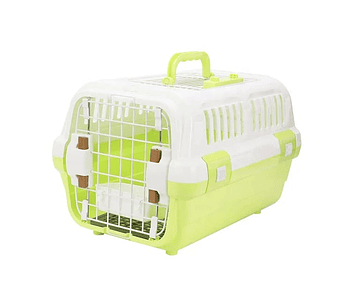 Caja Canil Transportadora Ventilación Perro Gatos 46 X 31 Cm