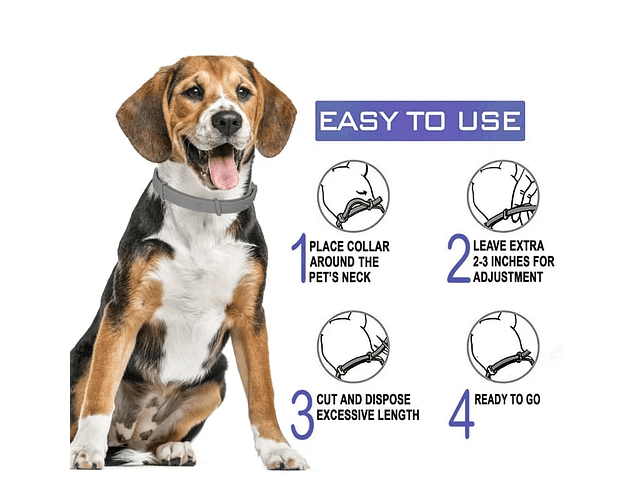 Collar Antipulga Y Garrapatas Para Perros Protección 8 Meses