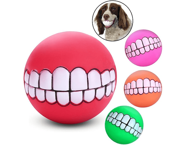 Pelota Divertida Para Perros Juguete Pelota Sonrisa Mascota