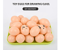 Huevos Plásticos Falsos De Gallina Huevo Juego Realista Cs