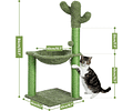 Rascador Para Gatos, Diseño Cactus Torre Con Hamaca - Cs
