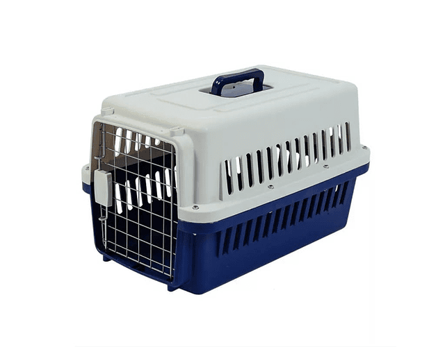 Caja Canil Transportadora Perro Gatos Jaula Viaje 58 X 37 Cm