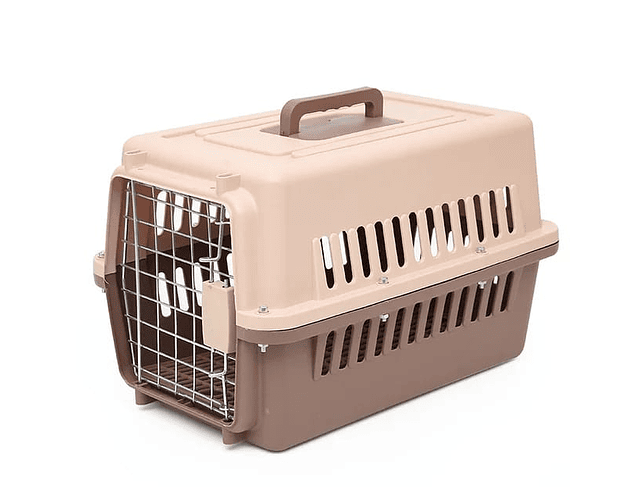 Caja Canil Transportadora Perro Gatos Jaula Viaje 58 X 37 Cm