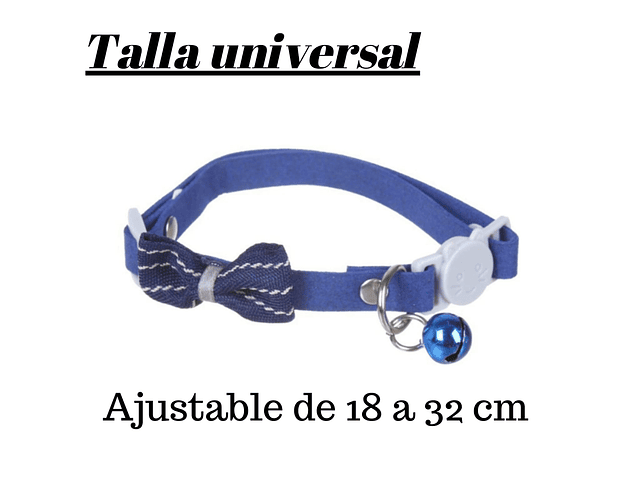 Collar Anti Ahorque Para Gato Con Lazo Elegante Y Cascabel