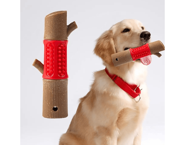 Juguete Duro Para Perros Bambu Molar Encias Limpieza Dental