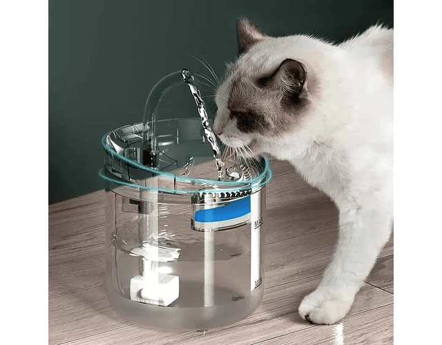 Bebedero Fuente Agua Filtro Dispensador Gato Perro 1.8 Litro