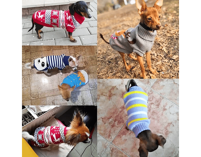 Suéter Cálido De Invierno Perros, Gatos Pequeños Y Medianos